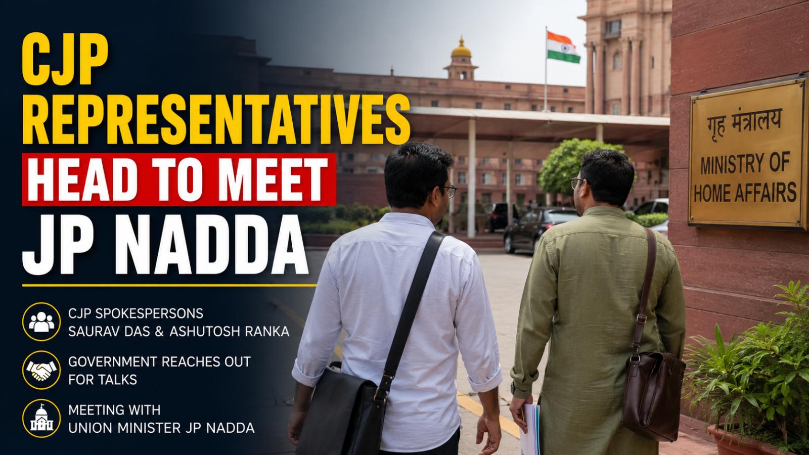 CJP Representatives Head to Meet JP Nadda Over NEET Protest