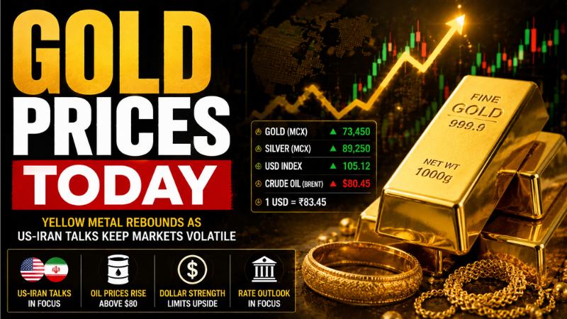 Gold Prices Today: Gold Rebounds As US-Iran Talks, Oil Prices Drive Market Volatility
