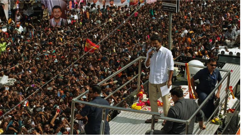 Vijay Surprises Newlywed Couple With Gift at Public Rally