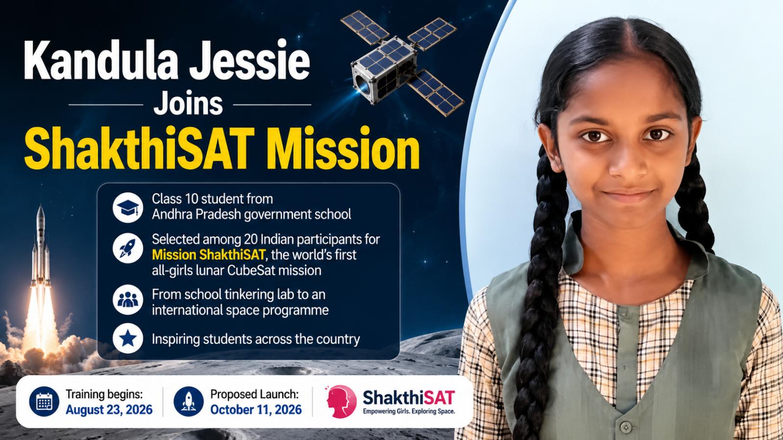 Andhra Student Joins ShakthiSAT Lunar Mission