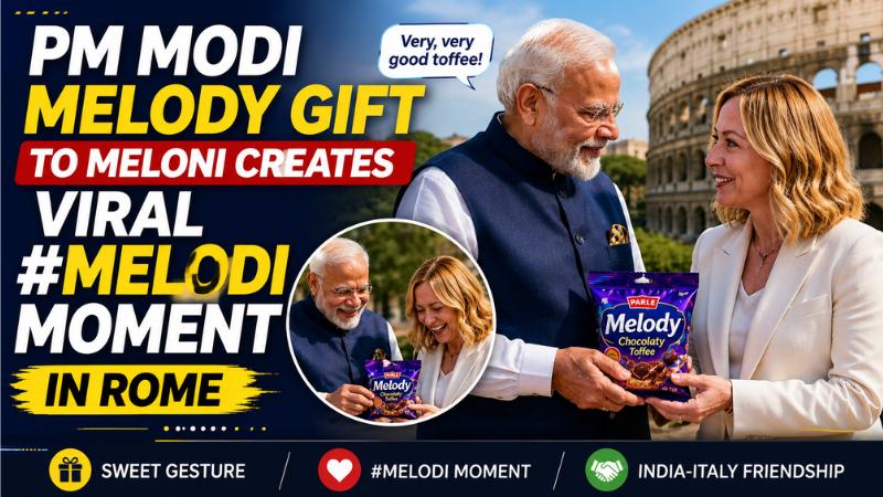 PM Modi Melody Gift To Meloni Creates Viral #Melodi Moment In Rome