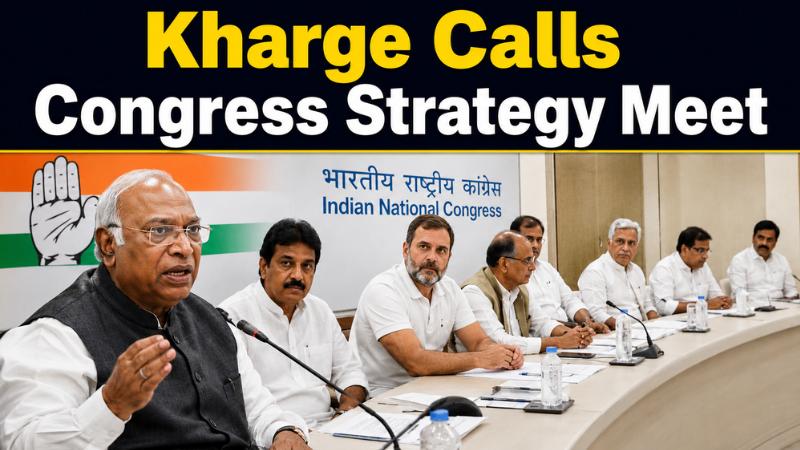 Kharge Calls Urgent Congress Meet Amid TMC Crisis And INDIA Bloc Talks