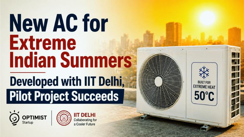 New AC for Extreme Indian Summers Developed with IIT Delhi, Pilot Project Succeeds