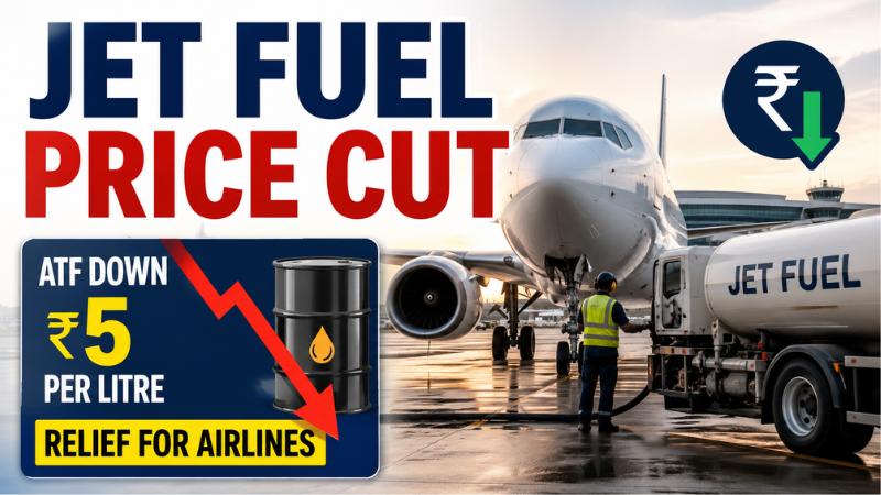 Jet Fuel Price Cut ATF Down Rs 5 Litre From July 1
