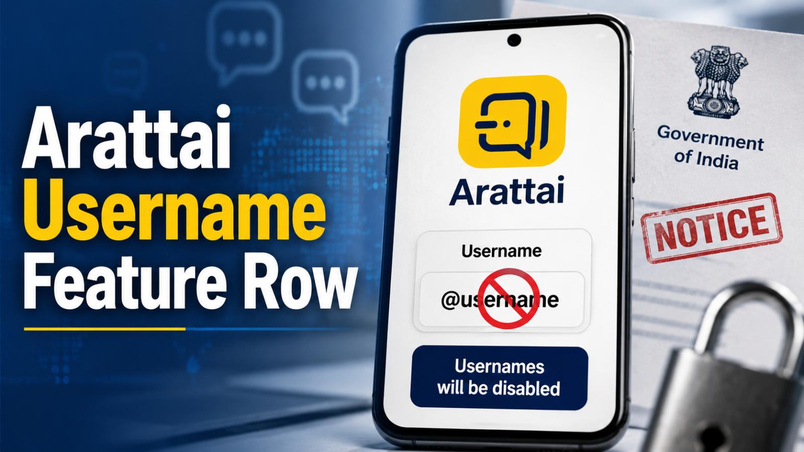 Arattai To Disable Username Feature Amid WhatsApp Notice Row