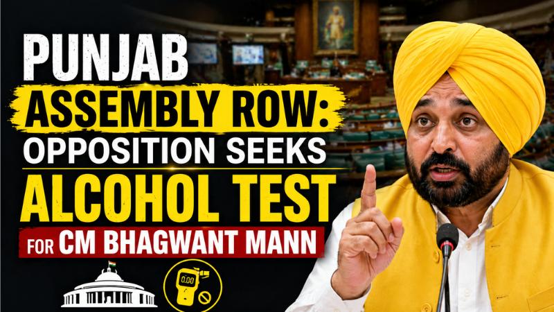 Punjab Assembly Row: Opposition Seeks Alcohol Test for CM Bhagwant Mann