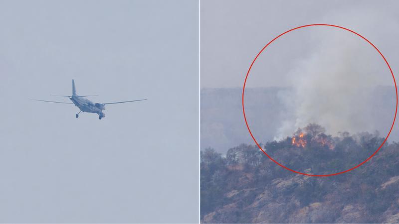 Private Jet Crashes in Chhattisgarh, Fire Breaks Out at Impact Site