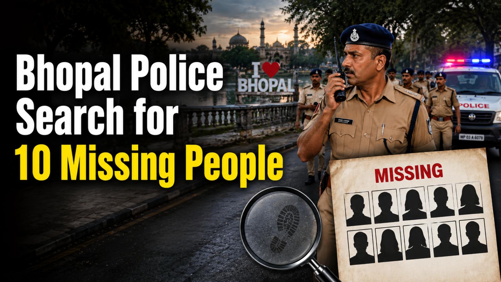 Bhopal Police Search for 10 Missing People Across City