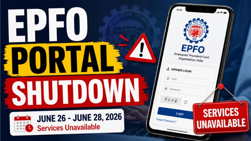 EPFO Portal Shutdown From June 26  EPF Claims To Be Affected