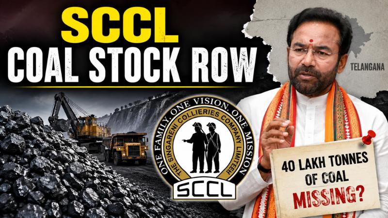 SCCL Coal Row Kishan Reddy Seeks Probe Into Stock Gap