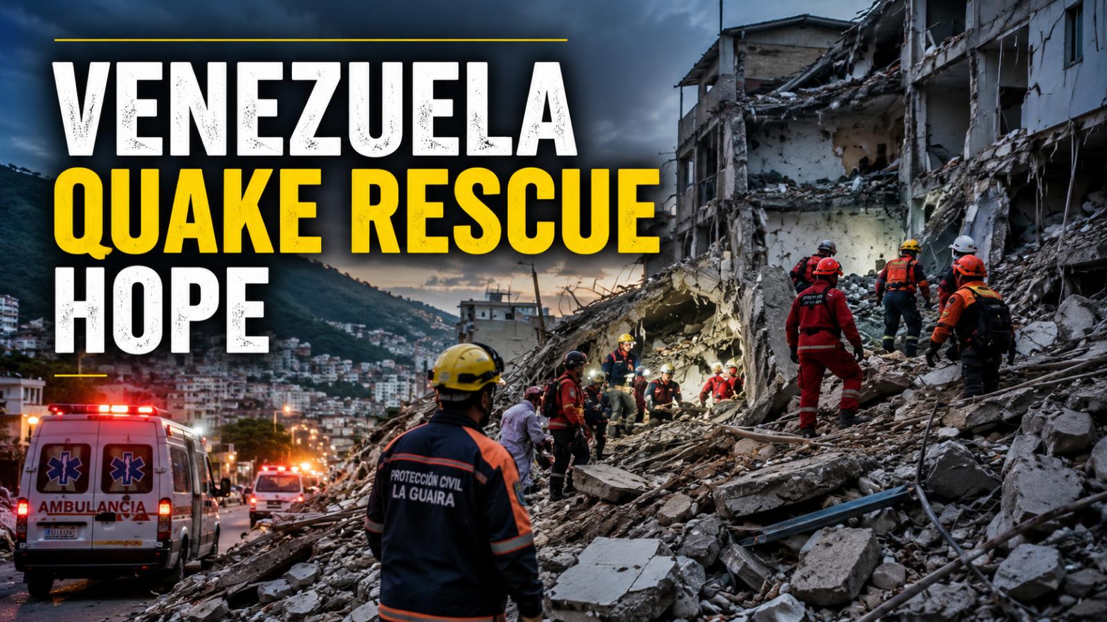 Venezuela Earthquake: Child Rescued Alive After Six Days Under Rubble