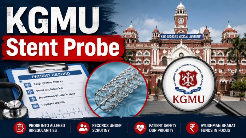 KGMU Stent Probe Widens As Lucknow Hospital Faces Fresh Inquiry