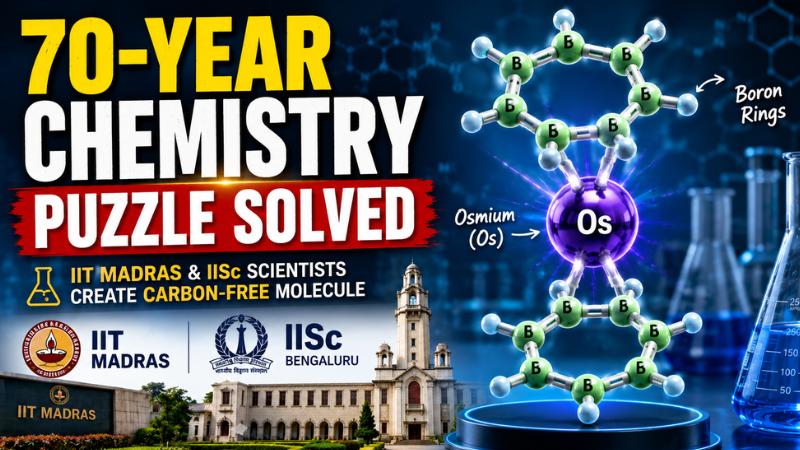IIT Madras And IISc Solve 70-Year Chemistry Puzzle With Carbon-Free Molecule