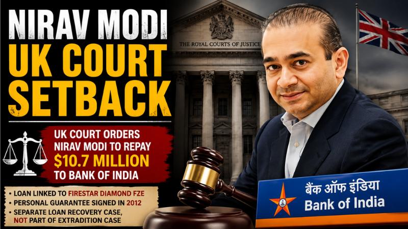 Nirav Modi Faces Rs 100 Crore UK Court Setback In Bank Of India Case
