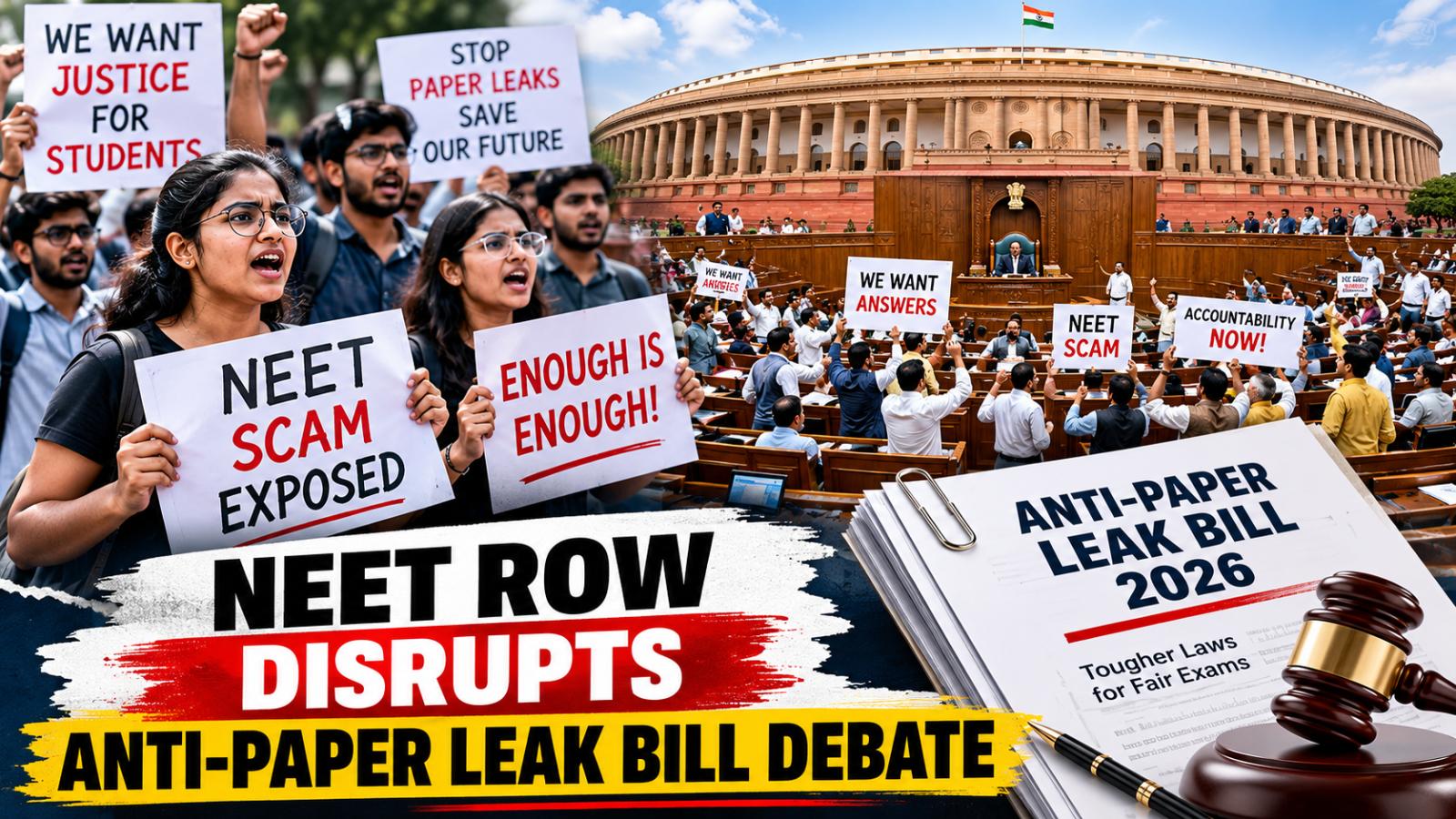 Anti-Paper Leak Bill 2026 Reaches Parliament Amid NEET Row