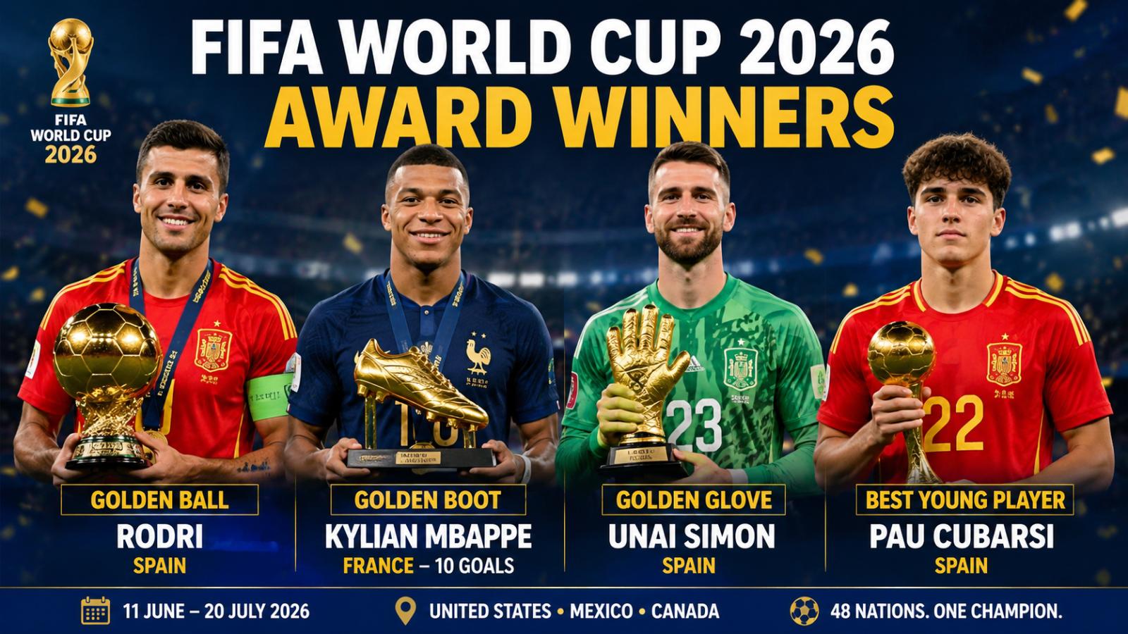 FIFA World Cup 2026 Awards: Full Winners List