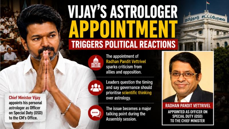 Vijay’s Astrologer Appointment Triggers Political Reactions
