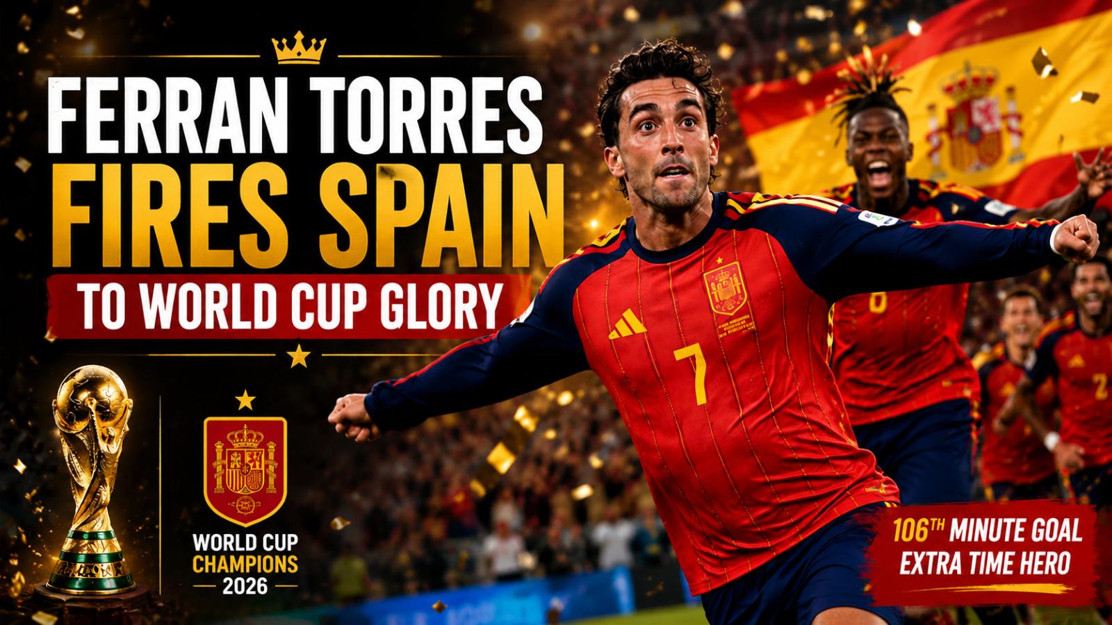 Spain Win 2026 World Cup After Ferran Torres Extra-Time Goal
