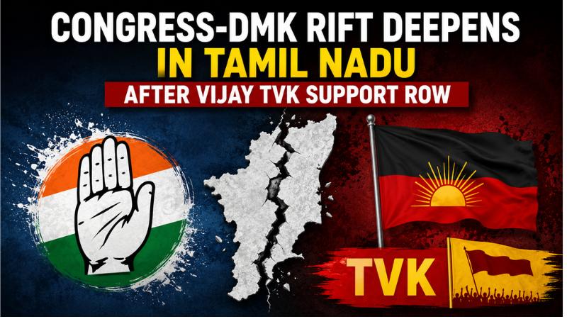 Congress-DMK Rift Deepens In Tamil Nadu After Vijay TVK Support Row