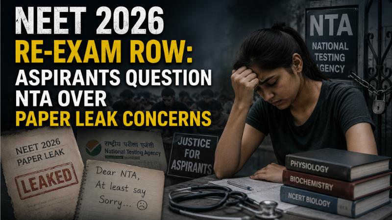 NEET 2026 Re-Exam Row: Aspirants Question NTA Over Paper Leak Concerns