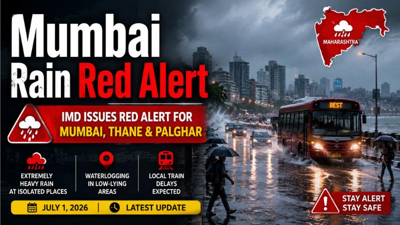 Mumbai Rain Alert: IMD Red Alert For Mumbai, Thane