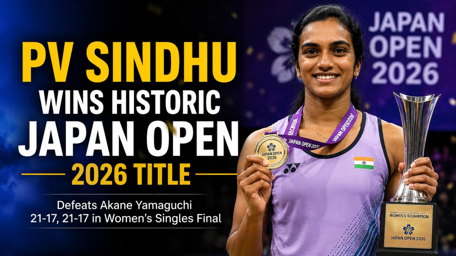 PV Sindhu Wins Japan Open 2026, Beats Yamaguchi