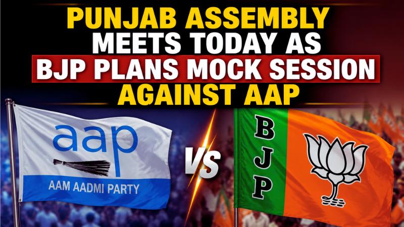 Punjab Assembly Meets Today as BJP Plans Mock Session Against AAP