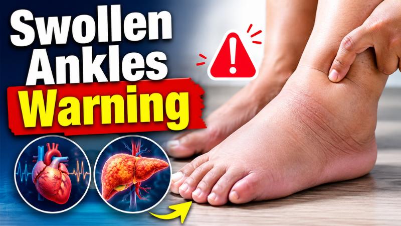 Swollen Ankles Warning Sign: When Foot Swelling May Point To Heart Or Liver Trouble