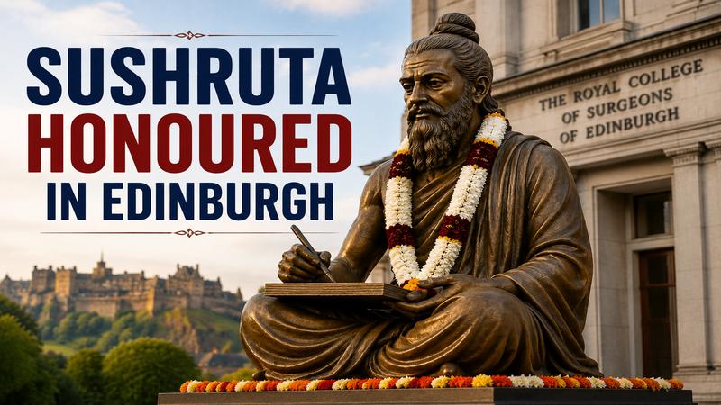 Sushruta Statue Unveiled In Edinburgh Honours Ancient Indian Surgeon
