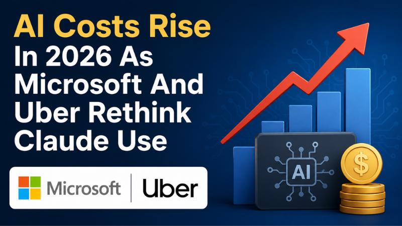 AI Costs Rise In 2026 As Microsoft And Uber Rethink Claude Use