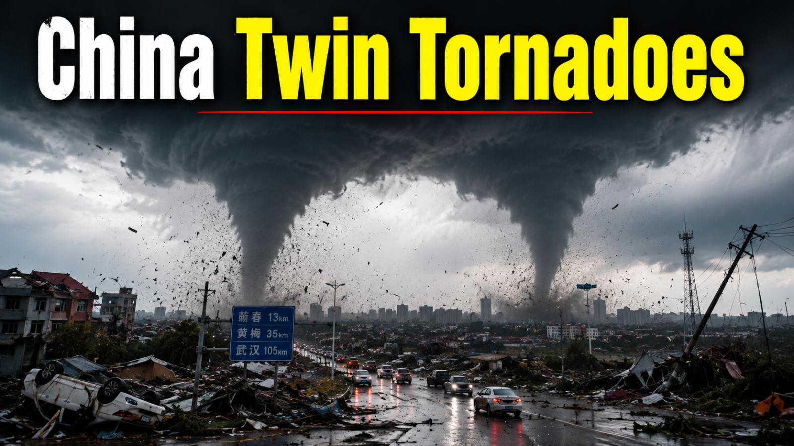 China tornado damage shocks Hubei