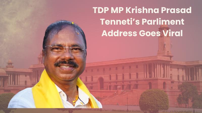 TDP MP Krishna Prasad Tenneti Takes Bold Stand in Parliament, Video Goes Viral