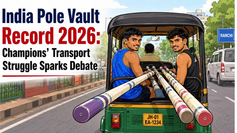 India Pole Vault Record 2026: Champions’ Transport Struggle Sparks Debate