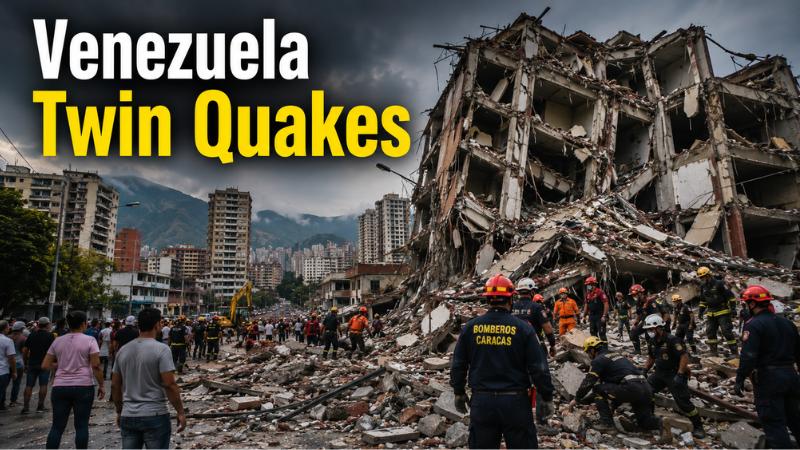 Venezuela Twin Quakes Kill 32, Trigger Rescue Efforts In Caracas