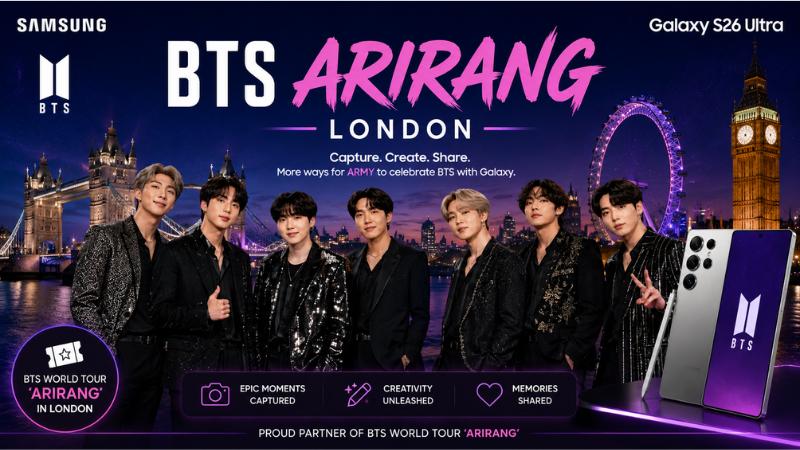 Samsung Brings Galaxy Experiences To BTS World Tour ‘ARIRANG’ London