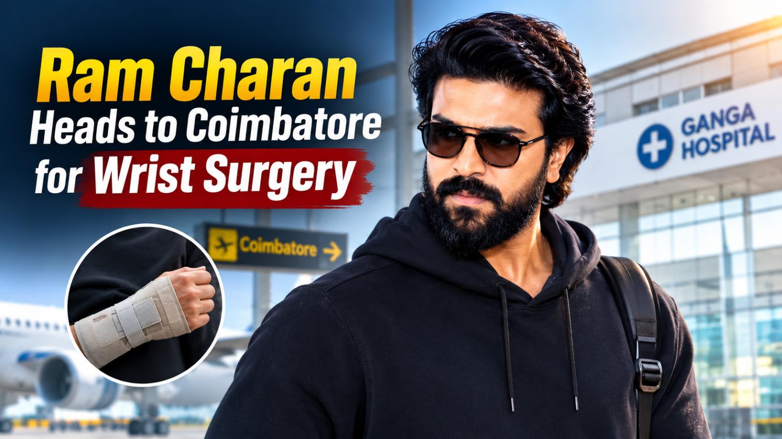 Ram Charan Wrist Surgery After Peddi Injury in Coimbatore