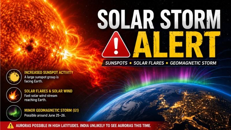 Solar Storm Hits Earth  Will India See Auroras This Week 