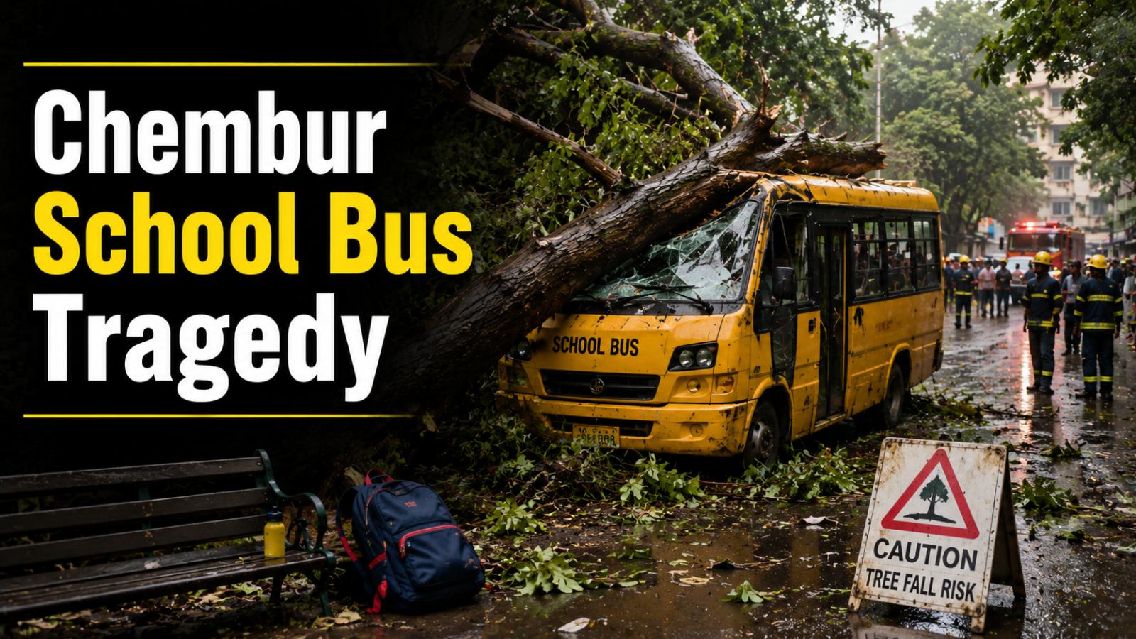 Chembur School Bus Tragedy: 11-Year-Old Vihaan Dies After Tree Falls On Bus
