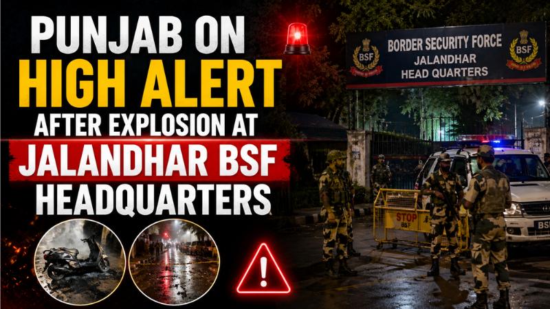 Punjab on High Alert After Explosion at Jalandhar BSF Headquarters