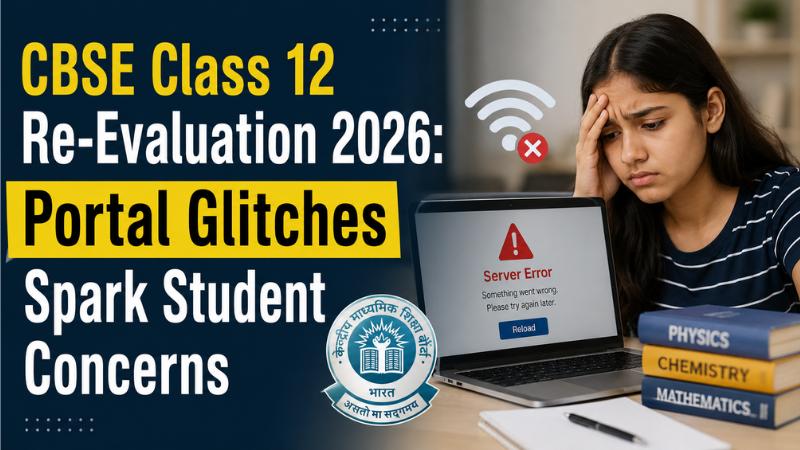 CBSE Class 12 Re-Evaluation 2026 Portal Glitches Spark Student Concerns