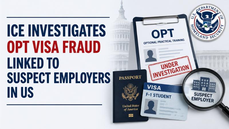 ICE Investigates OPT Visa Fraud Linked To Suspect Employers In US