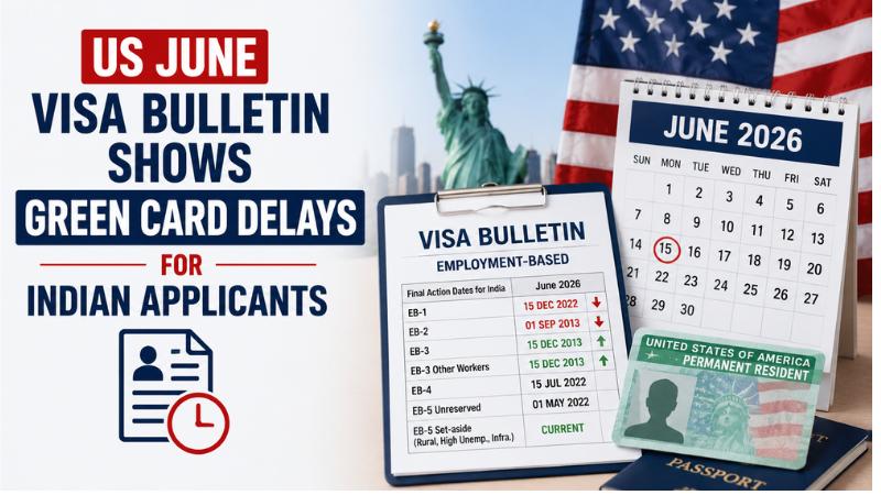 US June Visa Bulletin Shows Green Card Delays For Indian Applicants