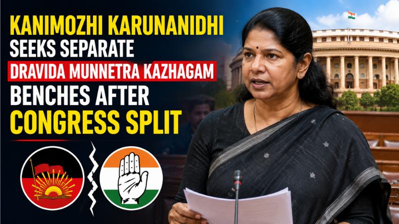 Kanimozhi Karunanidhi Seeks Separate Dravida Munnetra Kazhagam Benches After Congress Split
