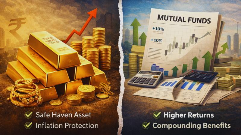 Investing in Gold vs Mutual Funds: Which Truly Builds Wealth?