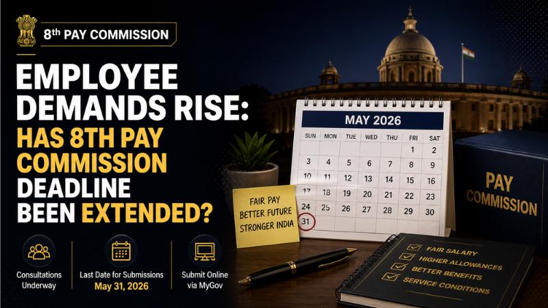 Employee Demands Rise: Has 8th Pay Commission Deadline Been Extended?