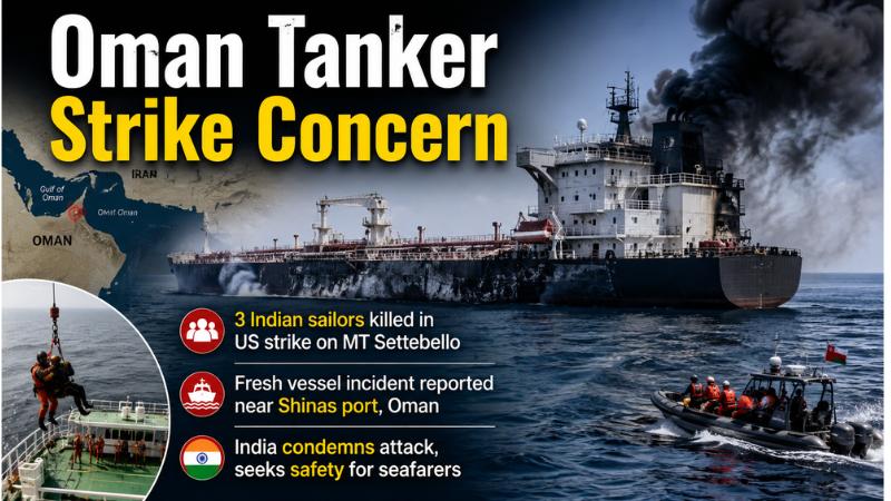Three Indian Sailors Killed In Oman Tanker Strike As New Vessel Incident Raises Concern
