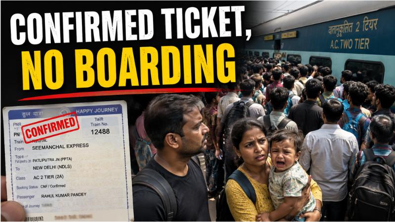 Patliputra Junction Train Crowd Stops Family With Confirmed AC Tickets