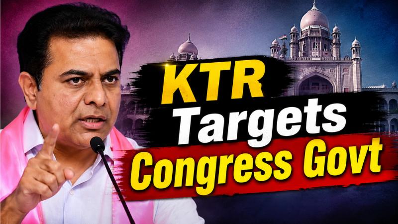 KTR Attacks Telangana Congress Govt, Says State Has Gone Backwards