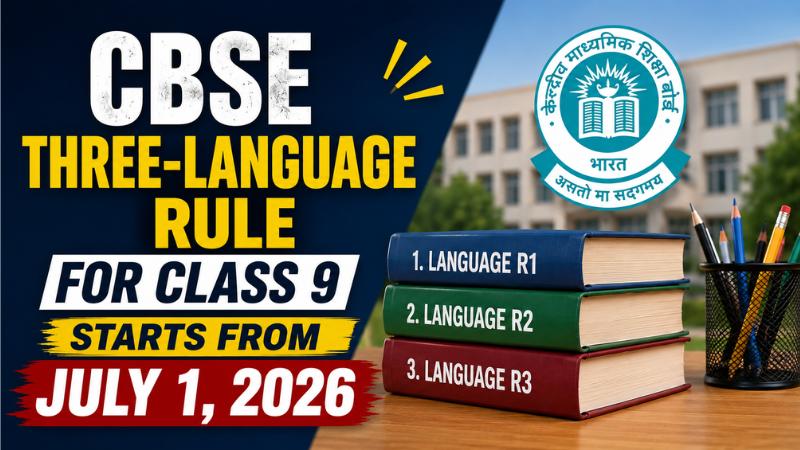 CBSE Three-Language Rule For Class 9 Starts From July 1, 2026