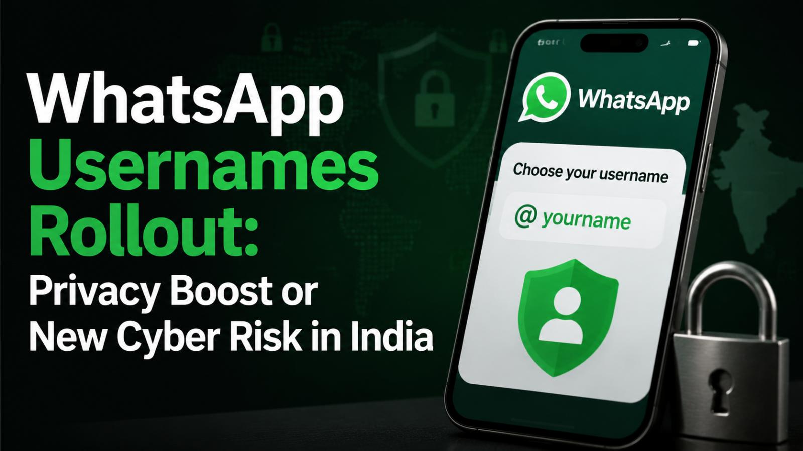 WhatsApp usernames update privacy gain or new security risk in India